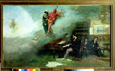 Recordando la fantasía de Fausto, 1866